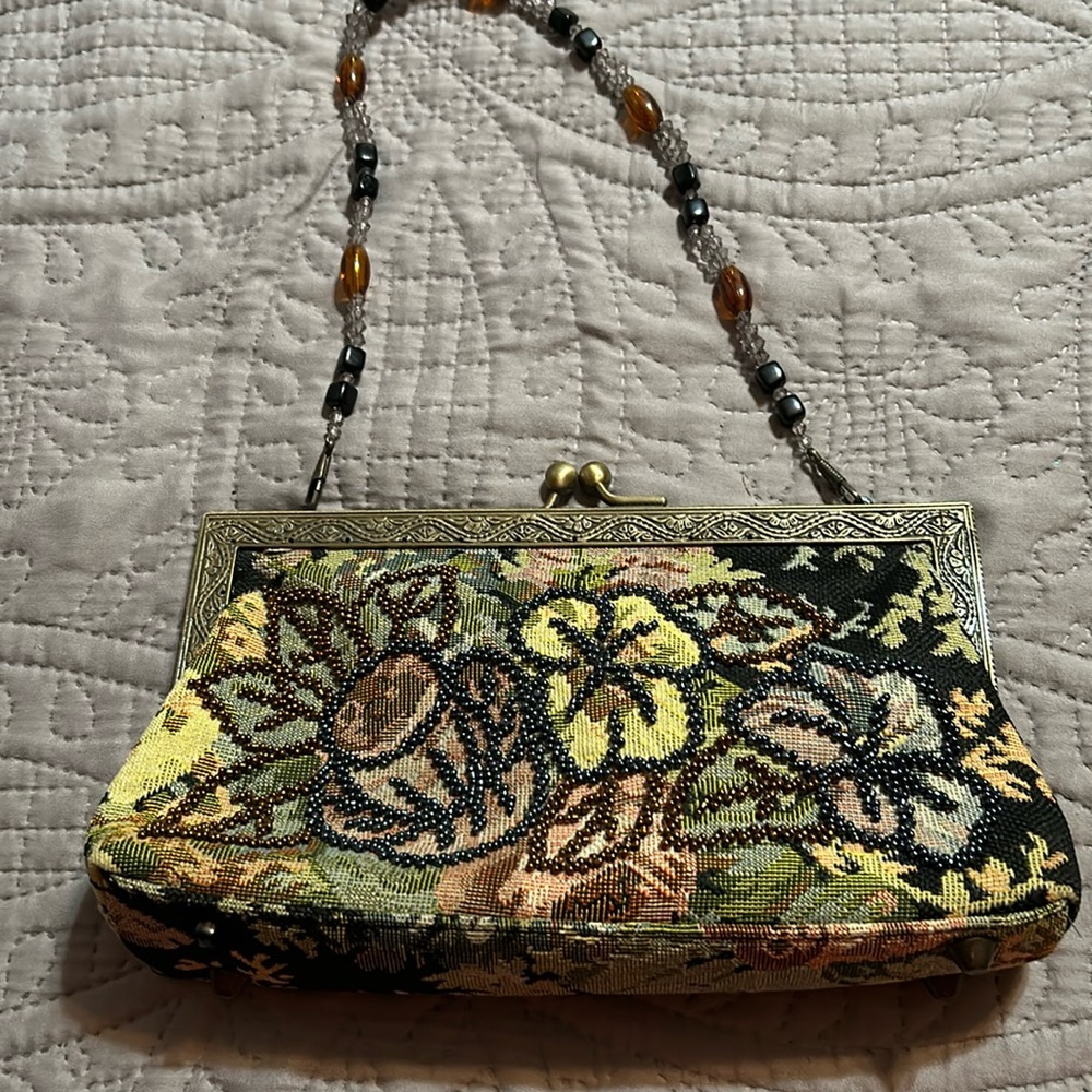 Small beaded clutch purse